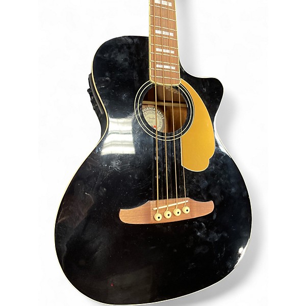 Used Fender KINGMAN BASS Black Acoustic Bass Guitar