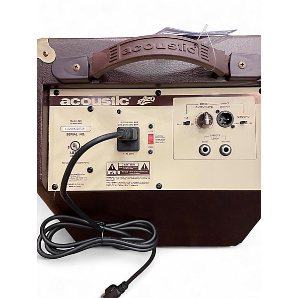 Used Acoustic A20 20W Acoustic Guitar Combo Amp