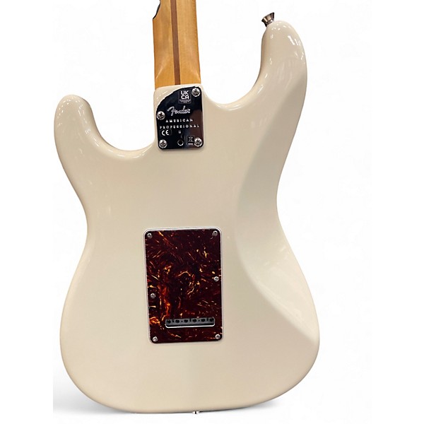 Used Fender American Professional II Stratocaster Olympic White Solid Body Electric Guitar