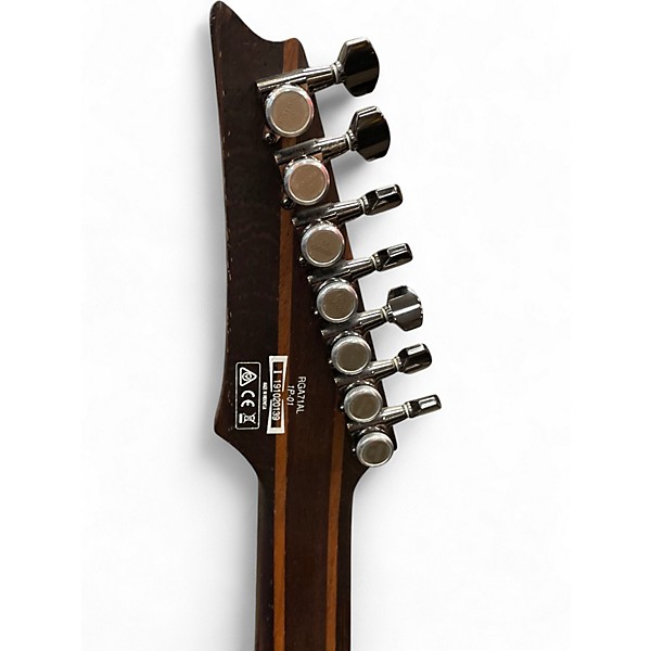 Used Ibanez RGA71AL Axion Label 7 String AURORA BURST Solid Body Electric Guitar