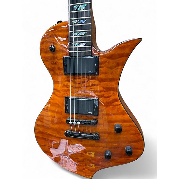 Used Fernandes Ravelle Flamed Maple Solid Body Electric Guitar