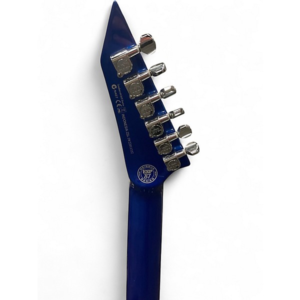 Used ESP LTD M-1 CUSTOM Blue Solid Body Electric Guitar