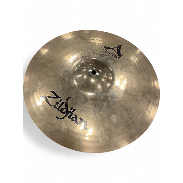 Used Zildjian 14in A Custom Hi Hat Pair Cymbal