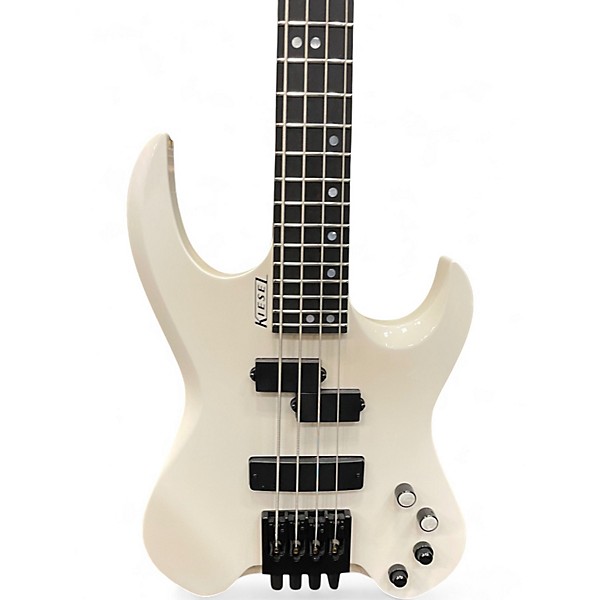 Used Kiesel Vader White Electric Bass Guitar