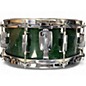Used Pearl 14X5.5 Masters Studio Snare Green Drum thumbnail