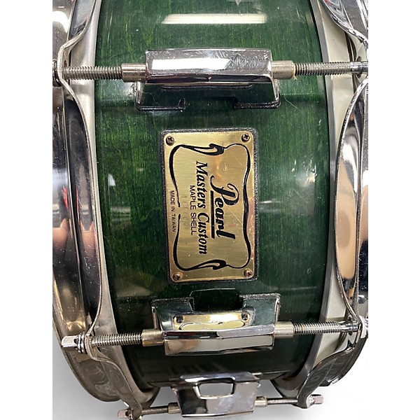 Used Pearl 14X5.5 Masters Studio Snare Green Drum