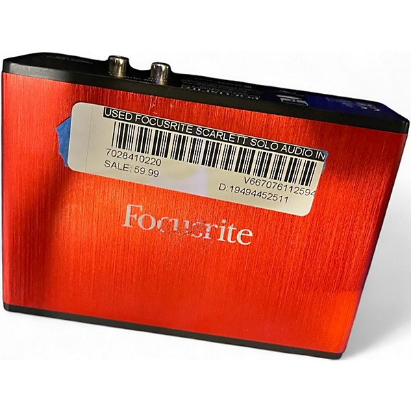 Used Focusrite Scarlett Solo Audio Interface