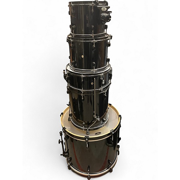 Used Pearl 5 Piece Forum BLACK GLOSS Drum Kit