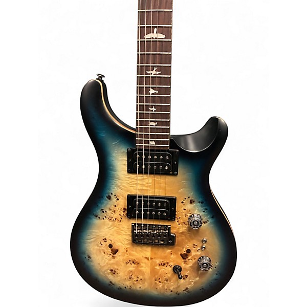 Used PRS SE Custom 24-08 Lake Blue Midnight Burst Solid Body Electric Guitar