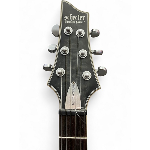 Used Schecter Guitar Research C1 Platinum Trans Gray Solid Body Electric Guitar