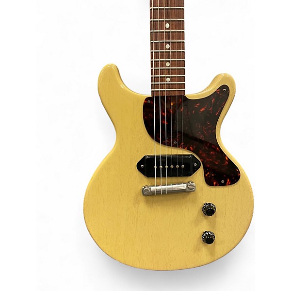 Used 2017 Gibson 1958 Les Paul Jr AGED Double Cutaway TV Yellow Solid Body Electric Guitar