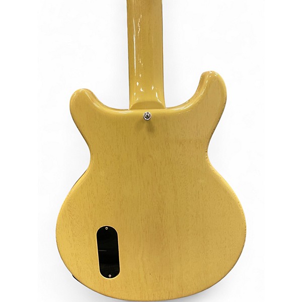 Used 2017 Gibson 1958 Les Paul Jr AGED Double Cutaway TV Yellow Solid Body Electric Guitar