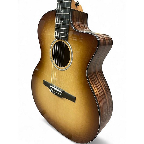 Used Taylor 214CE-N plus 2 Color Sunburst Classical Acoustic Electric Guitar