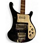 Used 2012 Rickenbacker 4003 Black and White Electric Bass Guitar thumbnail