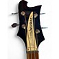 Used 2012 Rickenbacker 4003 Black and White Electric Bass Guitar