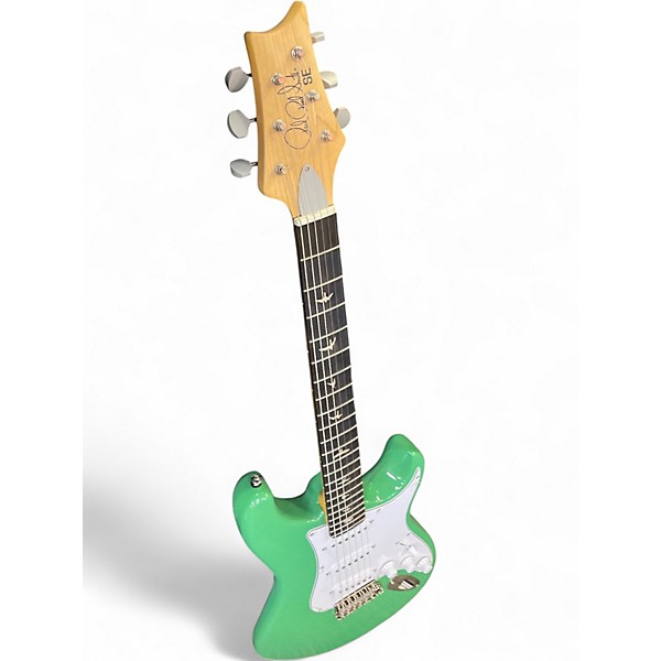 Used PRS SE Silver Sky EVERGREEN Solid Body Electric Guitar