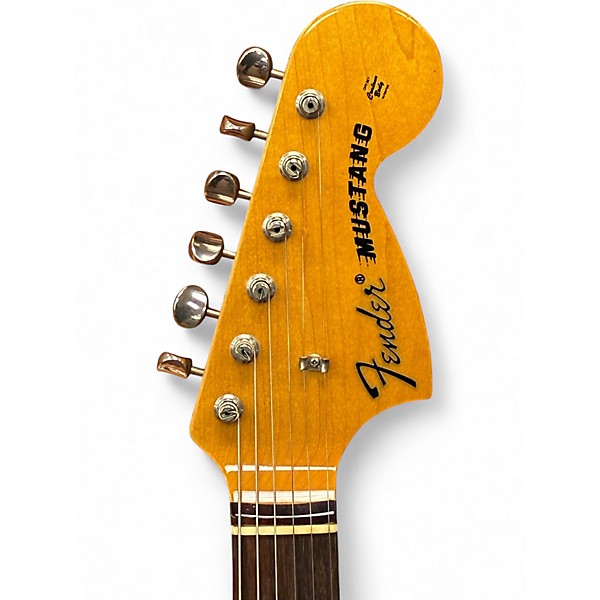 Used Fender Competition Mustang Candy Apple Red Solid Body Electric Guitar