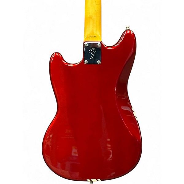 Used Fender Competition Mustang Candy Apple Red Solid Body Electric Guitar