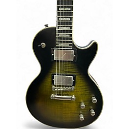 Used 2024 Epiphone Les Paul Prophecy GX Olive Tiger Aged Gloss Solid Body Electric Guitar
