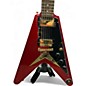 Used 2024 Epiphone Flying V 58' reissue Ruby Red Sparkle Solid Body Electric Guitar thumbnail