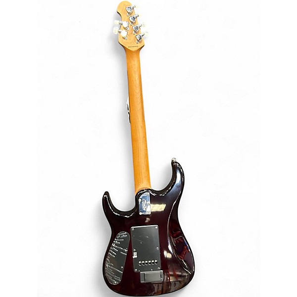 Used Sterling by Music Man JP150FM John Petrucci Signature ROYAL RED Solid Body Electric Guitar