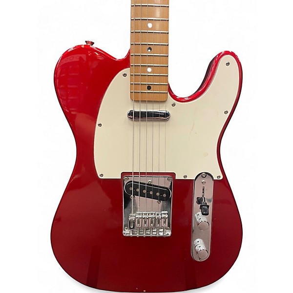 Used Squier Telecaster Candy Apple Red Solid Body Electric Guitar