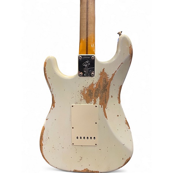 Used 2018 Fender 1969 heavy relic strat Olympic White Solid Body Electric Guitar