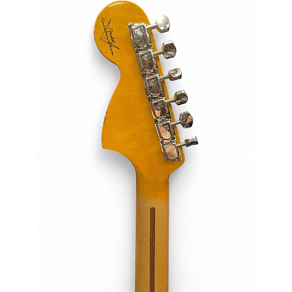 Used 2018 Fender 1969 heavy relic strat Olympic White Solid Body Electric Guitar