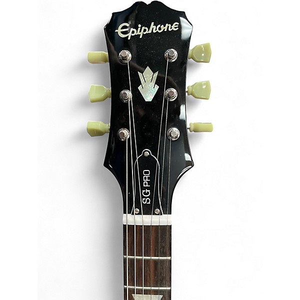 Used Epiphone SG Pro Ebony Solid Body Electric Guitar