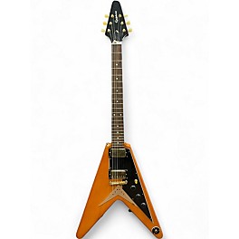 Used Epiphone 1958 Korina Flying V aged natural Solid Body Electric Guitar