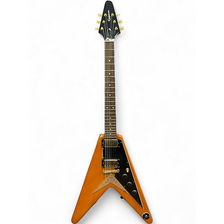 Used Epiphone 1958 Korina Flying V aged natural Solid Body