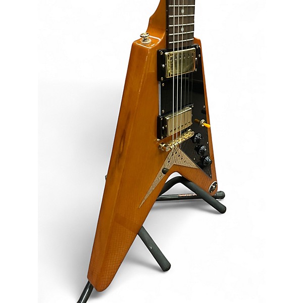 Used Epiphone 1958 Korina Flying V aged natural Solid Body Electric Guitar