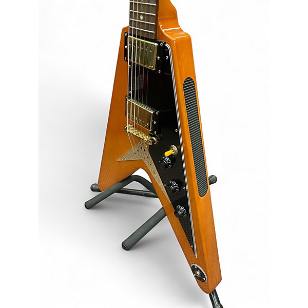 Used Epiphone 1958 Korina Flying V aged natural Solid Body Electric Guitar