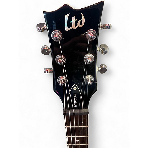 Used ESP LTD Hybrid II Gold Solid Body Electric Guitar