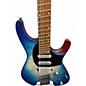 Used Ibanez QX54QM Ocean Blue Burst Solid Body Electric Guitar