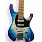 Used Ibanez QX54QM Ocean Blue Burst Solid Body Electric Guitar