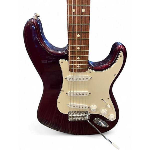 Used Fender Standard Stratocaster Midnight Wine Solid Body Electric Guitar