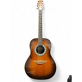 Used Ovation 1973 Balladeer Tobacco Burst Acoustic Guitar