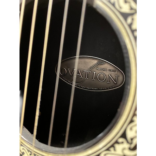 Used Ovation 1973 Balladeer Tobacco Burst Acoustic Guitar