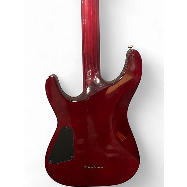 Used Schecter Guitar Research C-1 ELITE Trans Red Solid Body Electric Guitar
