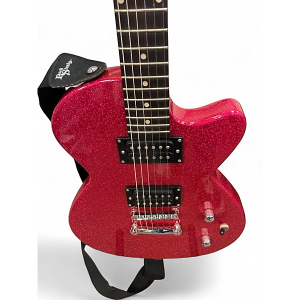 Used Daisy Rock Rock Candy Classic PINK SPARKLE Solid Body Electric Guitar