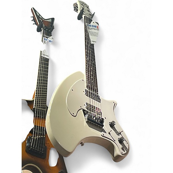 Used Eastwood BREADWINNER White Solid Body Electric Guitar