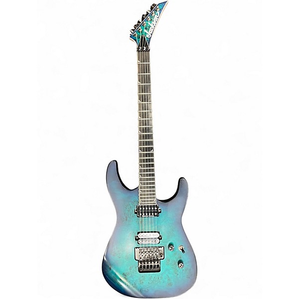 Used Jackson SL2Q Pro Series Soloist Blue Green Solid Body Electric Guitar