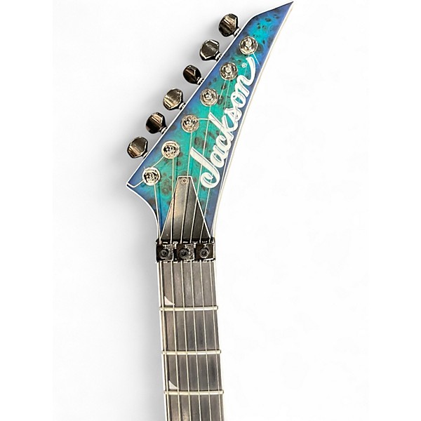 Used Jackson SL2Q Pro Series Soloist Blue Green Solid Body Electric Guitar