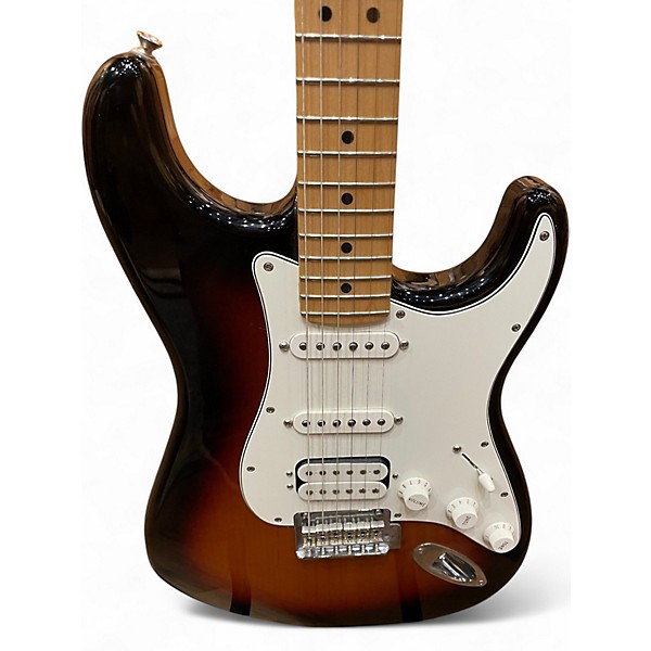 Used Fender Standard Stratocaster HSS 3 Tone Sunburst Solid Body Electric Guitar