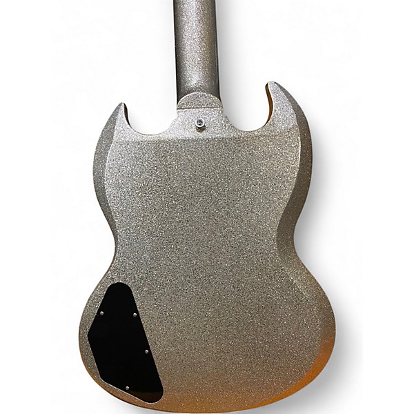 Used Gibson 61 Custom Made to Measure Les Paul SG Standard Silver Sparkle Solid Body Electric Guitar