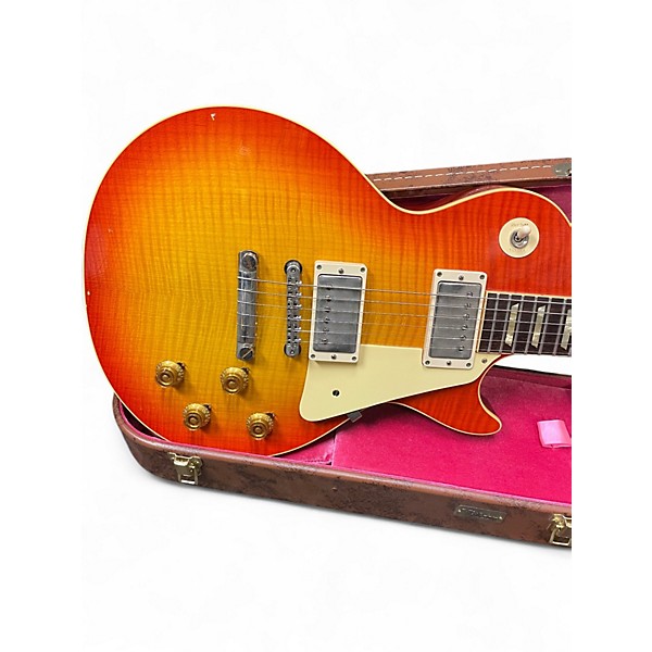 Used Gibson 1960 Custom Shop 70th Anniversary Murphy Lab ULA Les Paul Cherry Burst Solid Body Electric Guitar