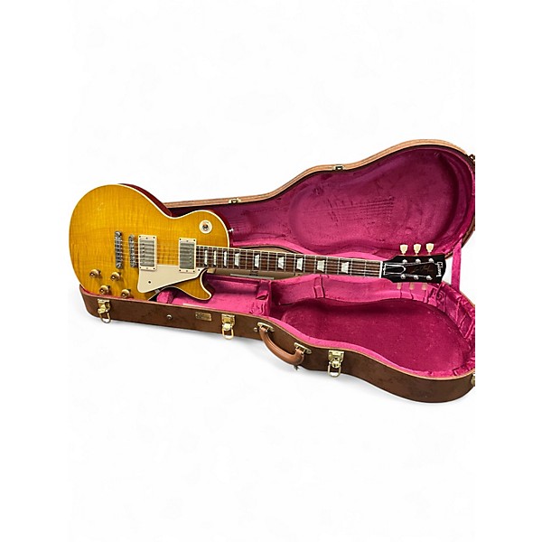 Used Gibson Custom R9 Les Paul 59 Reissue Dirty Lemon Solid Body Electric Guitar
