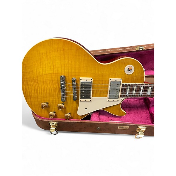 Used Gibson Custom R9 Les Paul 59 Reissue Dirty Lemon Solid Body Electric Guitar