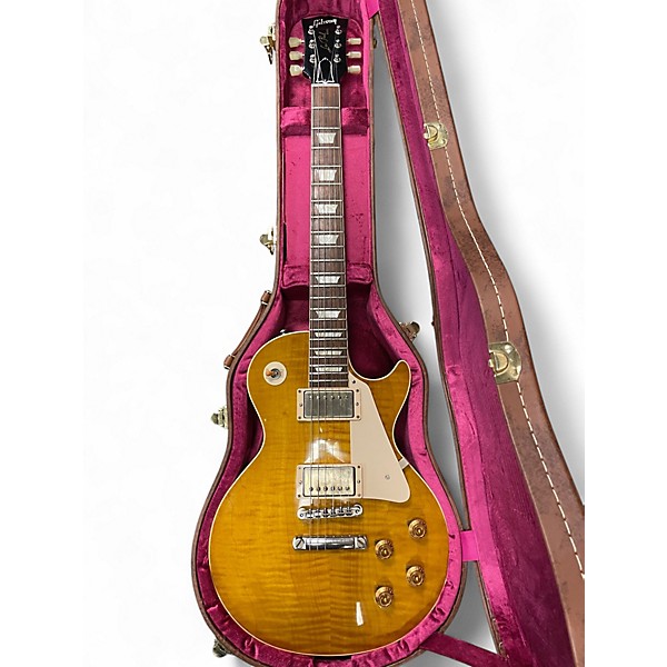 Used Gibson Custom R9 Les Paul 59 Reissue Dirty Lemon Solid Body Electric Guitar